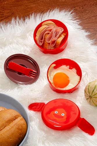 Skater SK-GHB-63968 Howl'S Moving Castle 2 Tier Round Bento Lunch Box thumb #1