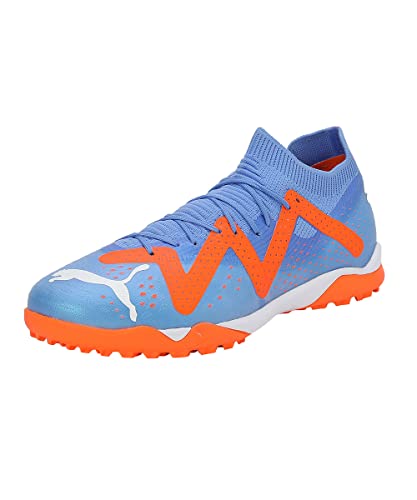 Puma Unisex-Adult Future Match TT Blue Glimmer-White-Ultra Orange Football Shoe - 9UK (10718401)