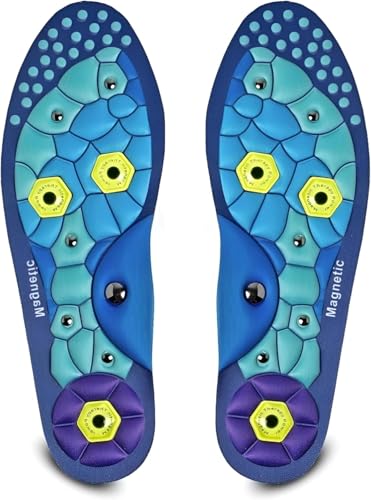 Bodytecni Novo modelo 2025 PRO EDITION | Palmilhas magnéticas, palmilha de acupressão para homem e mulher, palmilhas japonesas anti-fadiga para suporte de arco, pé plano e fascite plantar (EU 44-47)