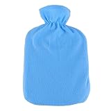 SAFIGLE Weichem Bezug PVC Warmwasserflasche für Schmerzlinderung bei Menstruation und Kalten Wintertagen Auslaufsicher Explosionsgeschützt und Hautfreundlich