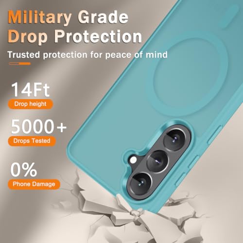 Image of for Samsung Galaxy S26 FE Case, Matte Magnetic Phone Cover, Light Blue