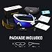 TOREGE Polarized Sports Sunglasses for Men Women Cycling Running Driving Fishing Golf Baseball Glasses TR002 (White&Blue)