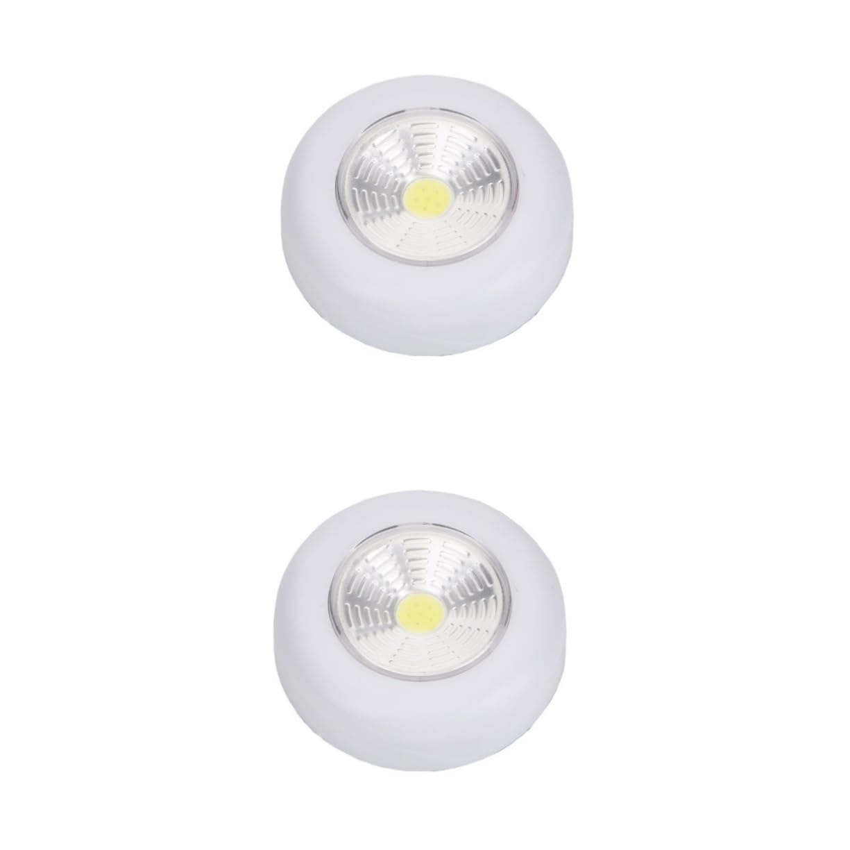jojofuny 2pcs Led Touch Light Cordless Emergency Wall Lamp for Cabinets Night Use Easy Installation White Light Battery Powered No Batteries Included for Shelving Closets