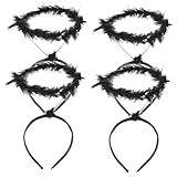 BATHVEVE 4個天使のプレイング小道具 プラスチック製ヘッドドレス 子供用コスプレ衣装小道具 パーティー演出 ダンスパフォーマンス用