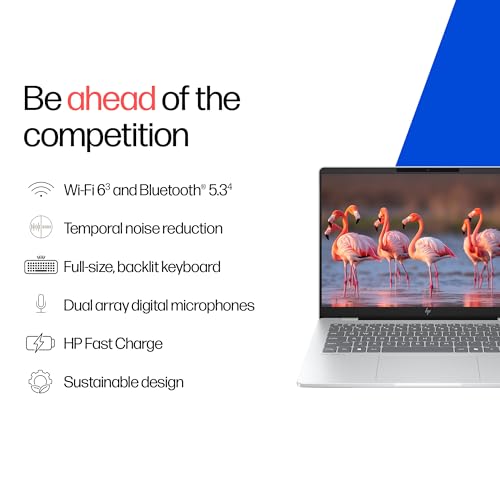 Image of HP Omnibook 5 (Previously Pavilion),13th Gen Intel Core i5-1334U (16GB LPDDR5, 1TB SSD),2k (1920 x 1200),IPS,300nits, 14'' /35.6cm, Win11, M365* Office24, Silver, 1.65kg, FP0790TU, IR Camera, BL Laptop