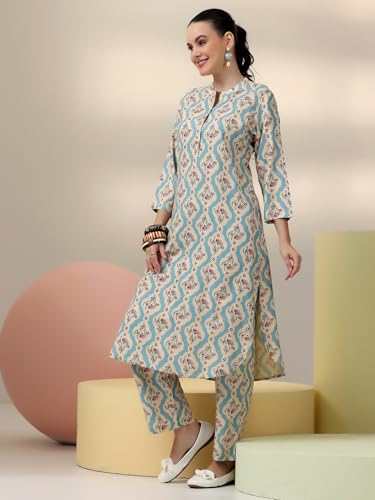 Image of Libas Womens Printed Rayon Co ord Set for Women | daily wear | casual wear | office wear