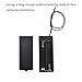 HAHIYO 3V AAA Battery Holder Bundle with Wire Sturdy Cover Flexible Springs Contact Build-in Switch Batteries Black Case Easy Install 8 Pieces for Wall Clocks Ham Radio Kids Toys, 2AAA-8Pieces