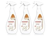 Wexór Detergente Spray per Legno, Cera Carnauba e Olio di Argan, Antistatico, Liquido, Profumo Persistente, per Mobili Tavoli Porte Parquet - 3 Unità da 500ml