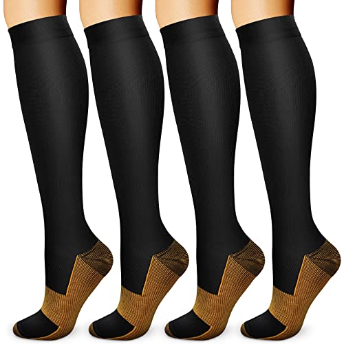 Image of Acture Compression Socks for Women & Men 15-20 mmHg, Best Medical, Nursing, for Running, Athletic, Varicose Veins, Travel