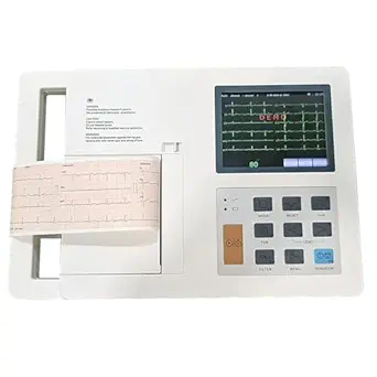 TenTabs TM-3E Technocare 3 Channel ECG Machine with LCD Display, Printer and Controls (1 Year Warranty)
