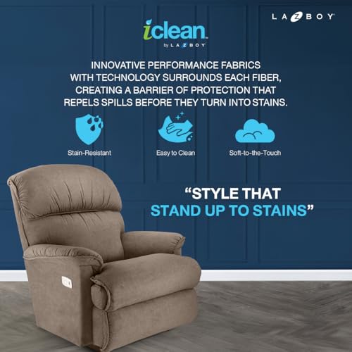 Image of LA Z BOY American Import Cardinal Single Seater Auto Motorized I-Clean Fabric Reclina Rocker Recliner Sofa | Premium Iconic Comfort Home Design | Living Room Relax Seating Chair | I Hallendale Wicker