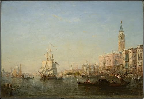 Grand Canal Venise Félix Ziem poster image impression sur toile décoration murale salon