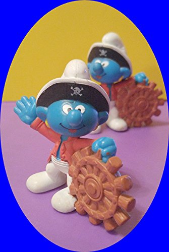 Preisvergleich Produktbild Schlumpf Kapitän von Bullyland Schleich Peyo