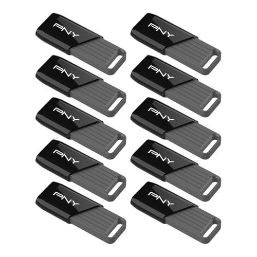 Image of PNY 32GB Attache X USB 3.2 Gen 1 Flash Drive, Advanced Performance Up to 130MB /s Read, Everyday Data Store & Transfer, Reliable Portable Storage, Durable, Type-A, Computers, Laptops, Desktops, 10-Pack