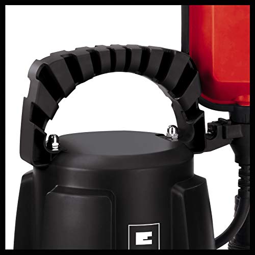 Einhell Schmutzwasserpumpe GC-DP 3730 (370 W, Ø30 mm Fremdkörper, 9.000 L/h Fördermenge, Schwimmerschalter, Tragegriff, Kabelaufwicklung, Universalanschluss)