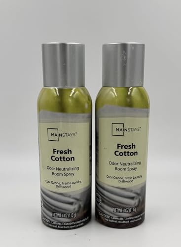 Mainstay Room Spray Fresh Cotton (4oz) 2 Pack