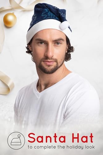 Mad Dog Concepts Matching Christmas Pajamas Pants for Family Set of Pajama Bottom and Santa Hat3