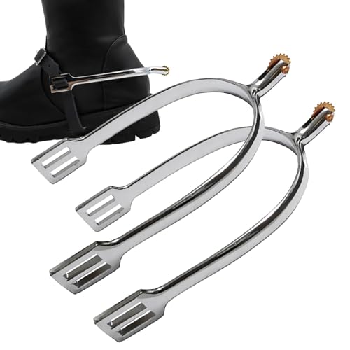Espuelas de acero inoxidable,Espuelas de | Accesorios giratorios para montar,Espuelas de caballo Espuelas de para hombres Espuelas Botas de Mujer Doma para entretenimiento