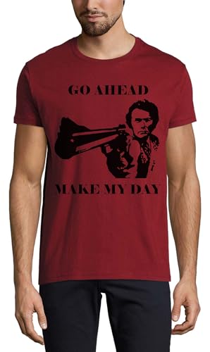 T-shirt col rond Bordeaux en pur coton haut de gamme GO Ahead
