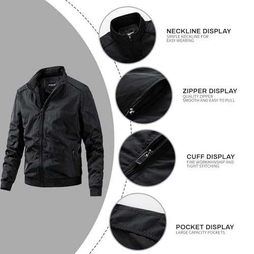 Custom Design Your Logo Men's Bomber Lightweight Jackets Windbreaker Windproof Zip Up Outdoor Fashion Flight Jackets2