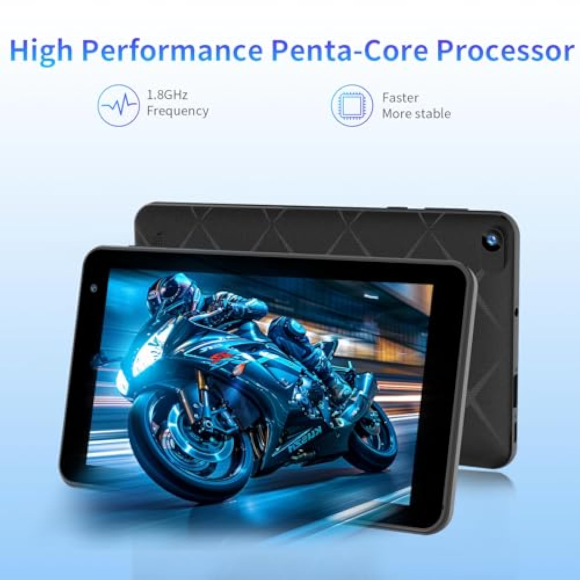 Android 15 Tablet with 3GB RAM, 32GB ROM, Ultra-Portable