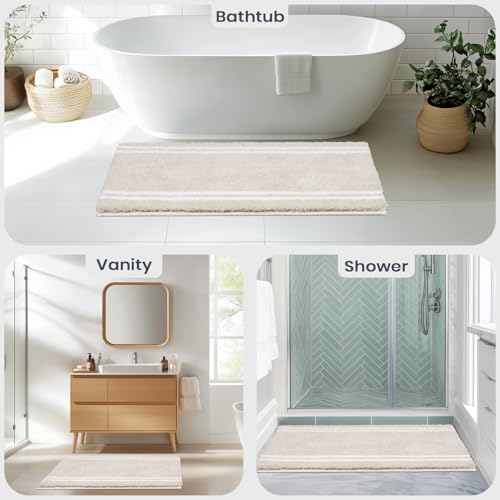 Tapis de salle de bain séchage rapide à poils longs en microfibre - 6