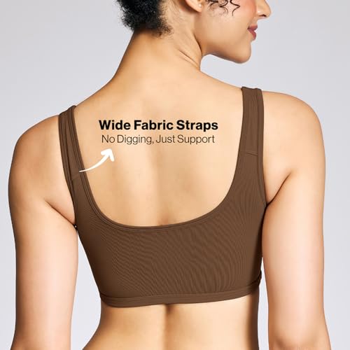 Image of NYKD NYB113 Cotton Non Padded Non Wired Full Coverage Slip On Everyday Bra Wide Straps Gentle Side Lift