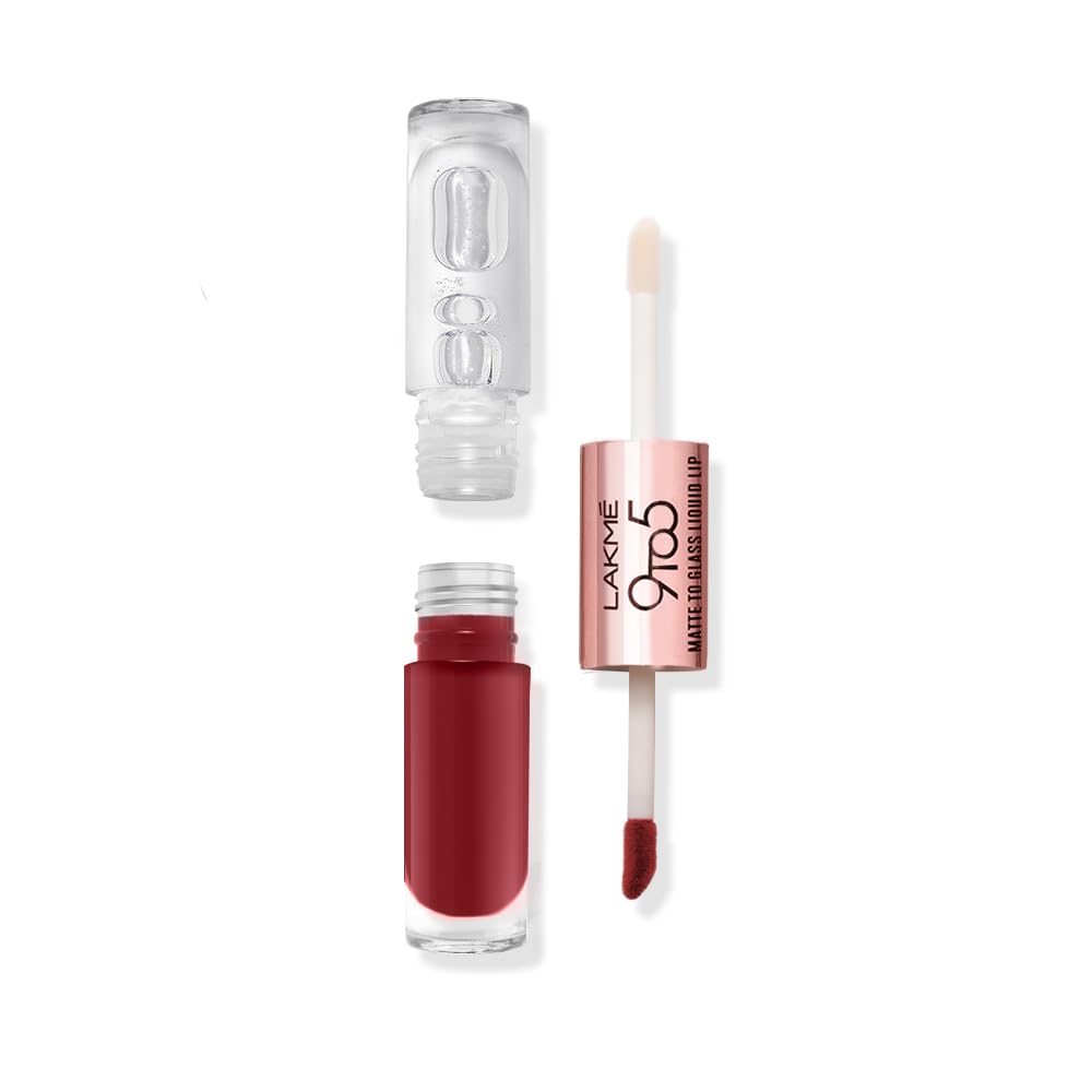 Lakme 9to5 Double Duty Matte To Glass Liquid Lip Transfer | Desertcart  Seychelles, image size:1000x1000