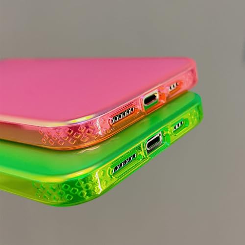 Étui laser aurora iPhone 14 couleur fluorescente mate - 5