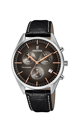Festina F6860/4 chronographe homme lisibilité parfaite acier