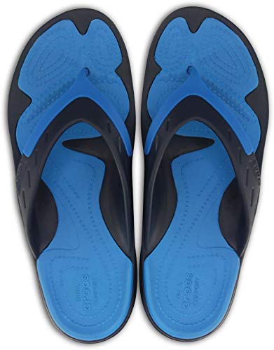 Image of Crocs Unisex MODI Sport Flip Navy Flip-Flops - M8W10(202636-49T)