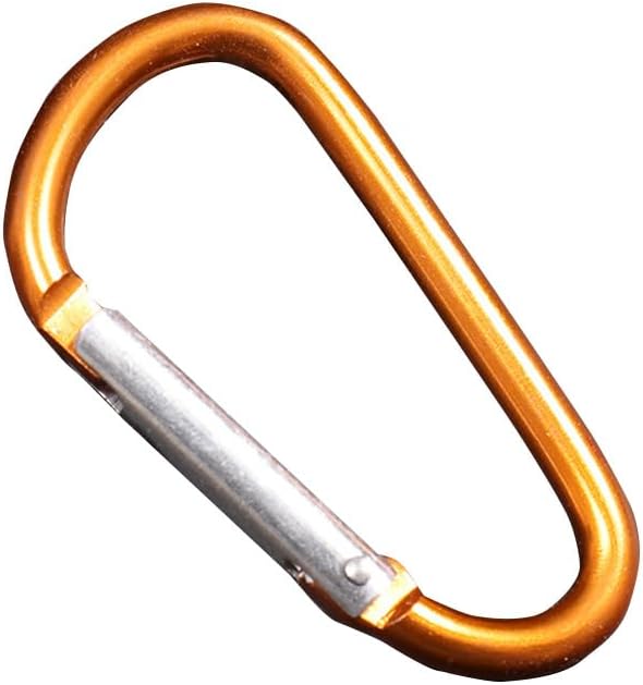 1PCS Carabiner Clip, 3" Aluminum Clips D Ring Shape Carabiner Heavy Duty Carabiner, Key Chain with Ring Keychain Hook Carabiner,Accessory and Keychain Carabiners