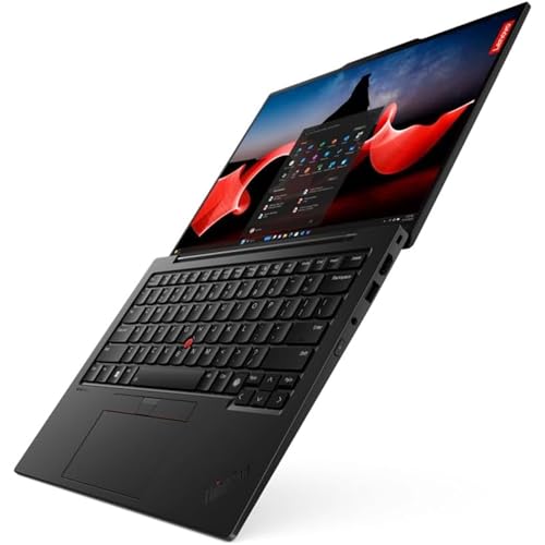 Image of Lenovo ThinkPad X1 Carbon Gen 12 Business Laptop, Intel Ultra 7 155H, 14 inch FHD+ Touchscreen, 32GB DDR5 RAM, 1TB SSD PCIe, WiFi 6E, Backlit Keyboard, FHD Webcam, Windows 11 Pro - Black