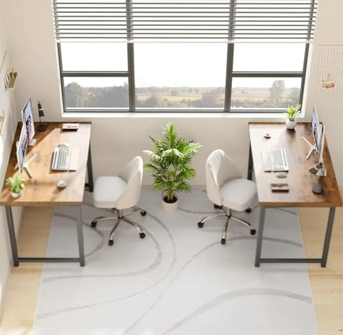 Image of Portable Wood & Metal Computer Desk | Modern Writing Table | Multipurpose Study Table Best for Home, School, Office Work & More | Ideal for Kids & Adults