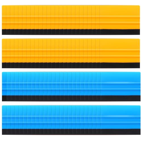 100 Pcs Squeegee for Vinyl Decals, 4 Inch Felt Edge Scraper...