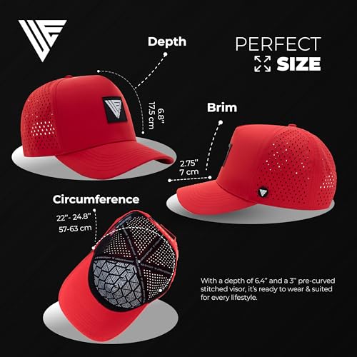 Image of Urban Effort Specialty Mens Snapback Hat - Curved Brim A Frame Adjustable Trucker Cap for Men and Women