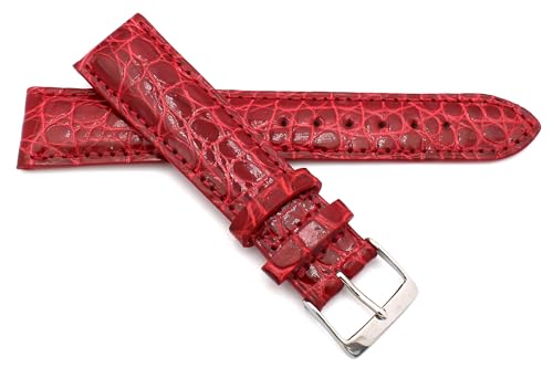 Bracelet montre Alligator Sulla rouge pour sublimer votre style au quotidien