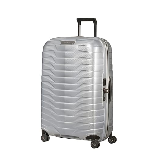 Image of Samsonite Proxis Large Hardside Luggage with Dual Spinner Wheels - Innovative Roxkin Lightweight Shell With Ultimate Durability- Includes TSA Lock, Ergonomic Telescoping Handle -Silver