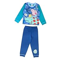 Peppa Pig, Boys George Pig Pyjamas, Blue, Have A Roar Some Day! Age 4-5 Years