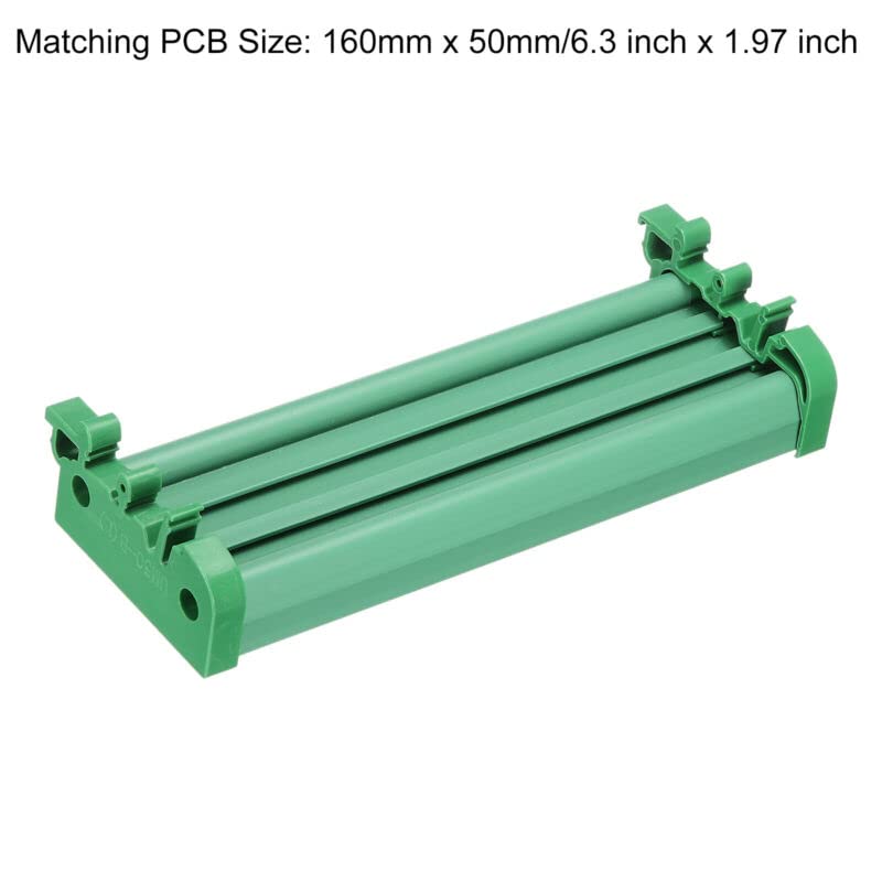 Tool parts DIN Rail Mount for Carrier for 160mm x 50mm PCB - Housing - Bracket - for Green