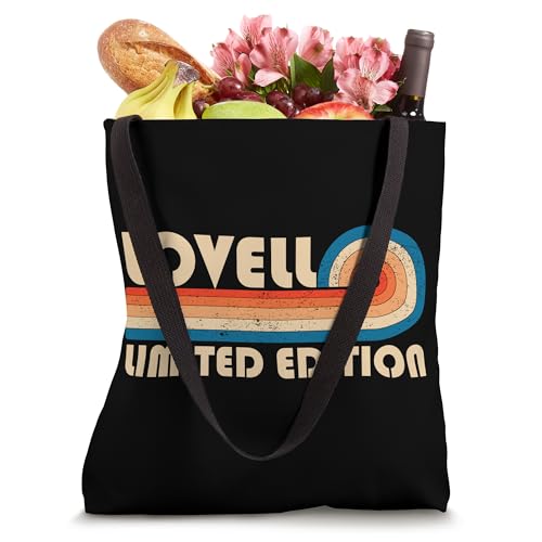 LOVELL Retro 70s 80s Sunset Stripe Tote Bag miniatura 4