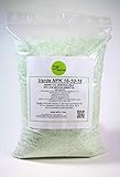 libre de cloruros TODOCULTIVO abono hidroponico Verde NPK 16-10-16. Envase de 1 Kilo. Abono para riego CRISTALINO HIDROSOLUBLE para Goteo. Especial BROTACIÓN