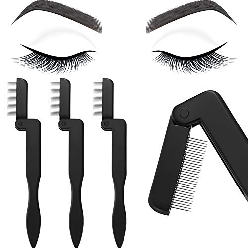 4 pieces eyelash comb foldable eyelash comb curlers stainless ste…