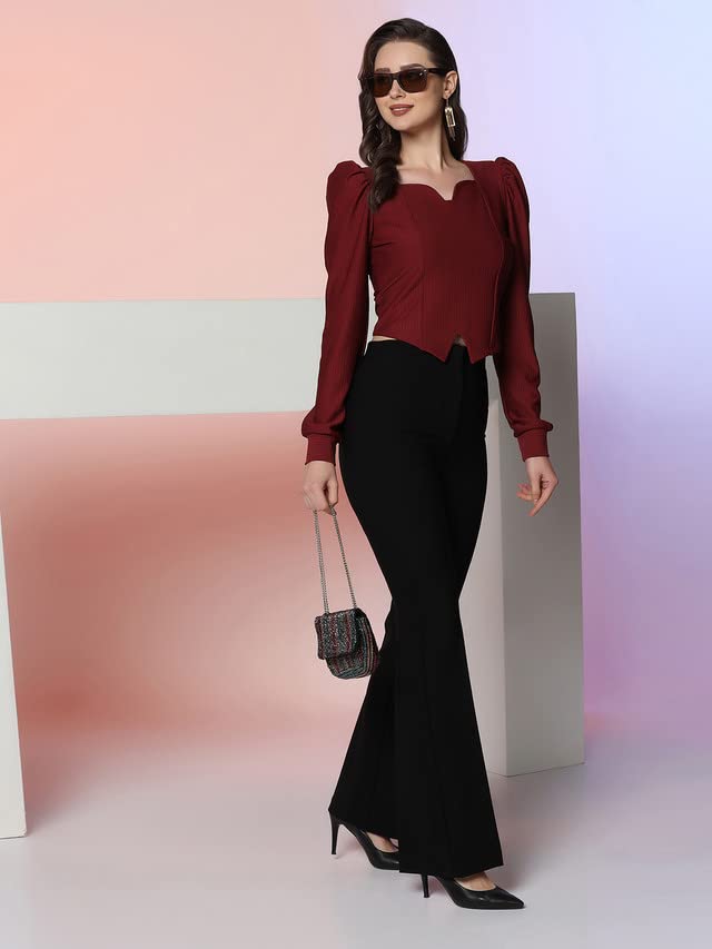 Image of Selvia Women's Spandex Crop Top