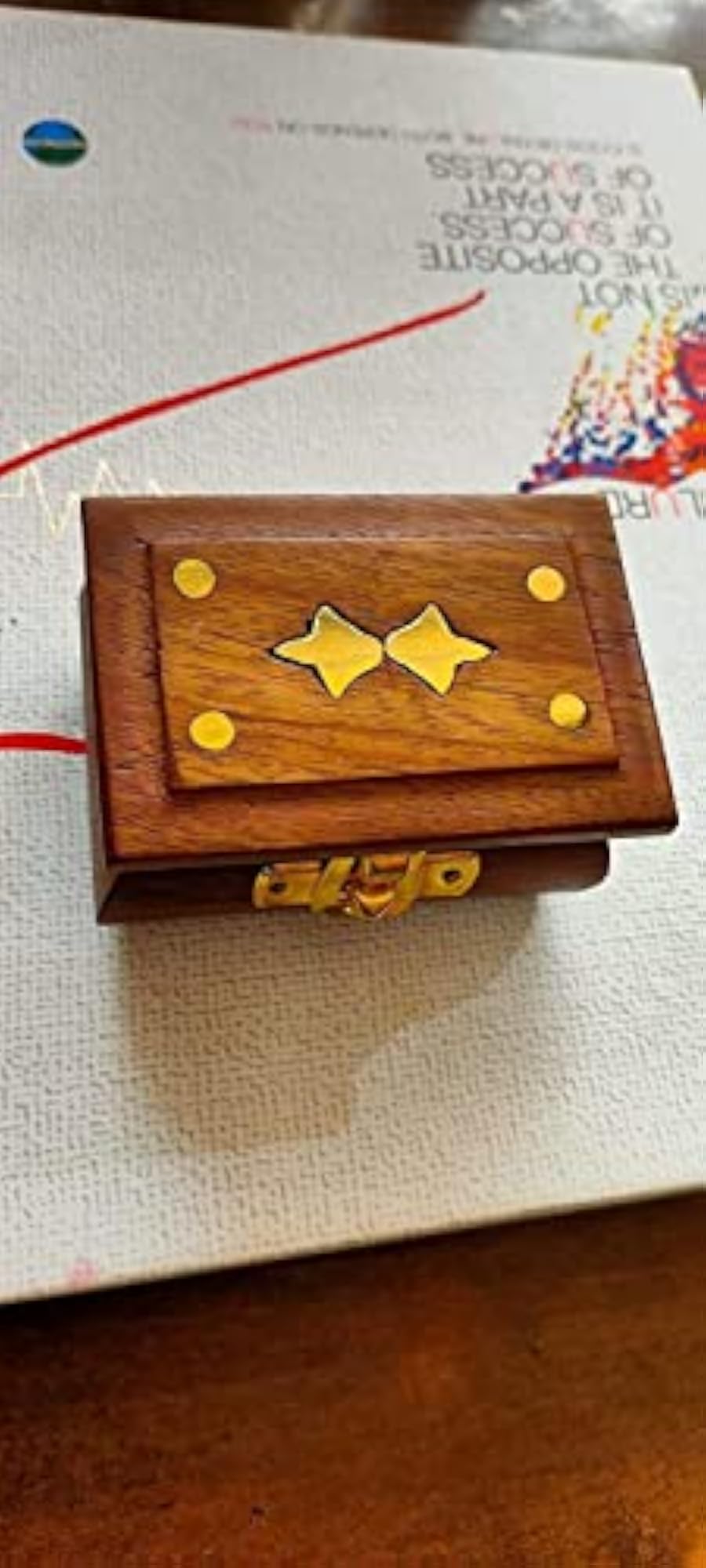 Wooden Storage Box Organizer for Earrings and Rings