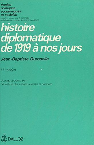 📔📔📁📂 Télécharger 📚👍 Histoire diplomatique de 1919 à nos jours (Etudes politiques, économiques et sociales) Francais PDF