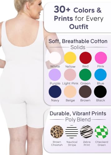 Image of STRETCH IS COMFORT Womens Plus Size Tank Unitard Athletic Rompers For Women