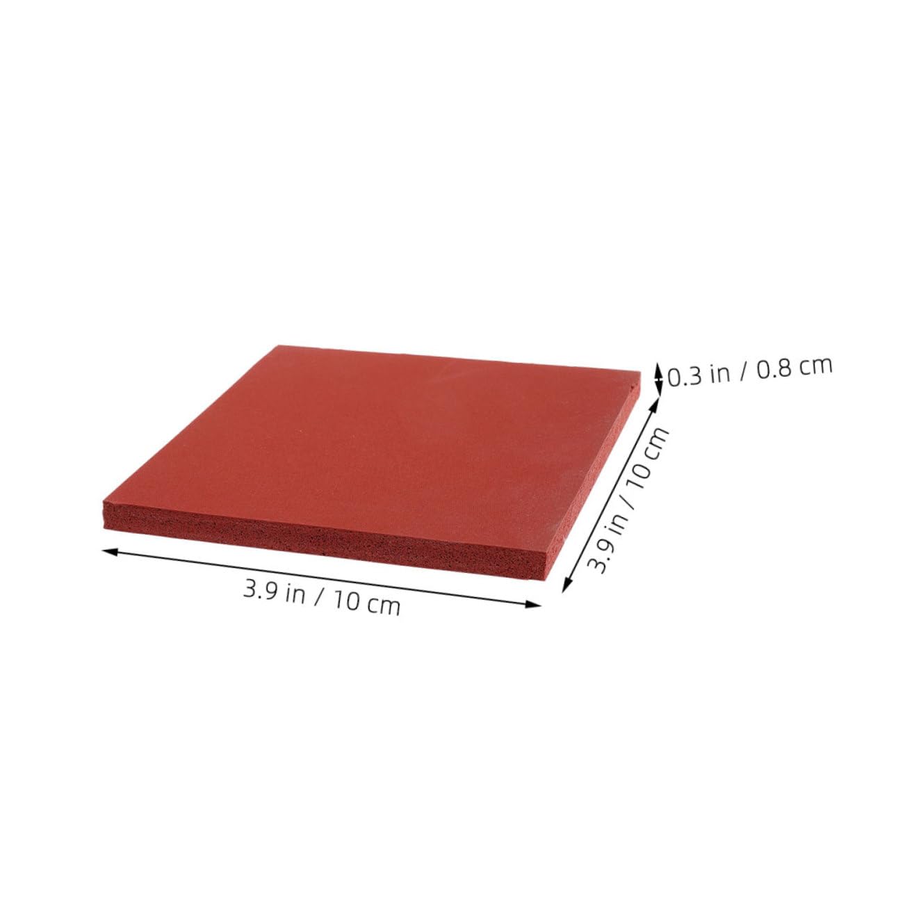 AUTSUPPL Heat Transfer Ironing Mat Small Square Washable Press Mat Silicone Rubber Chocolate Heat Transfer Replacement Mat Reusable Flat Press Mat