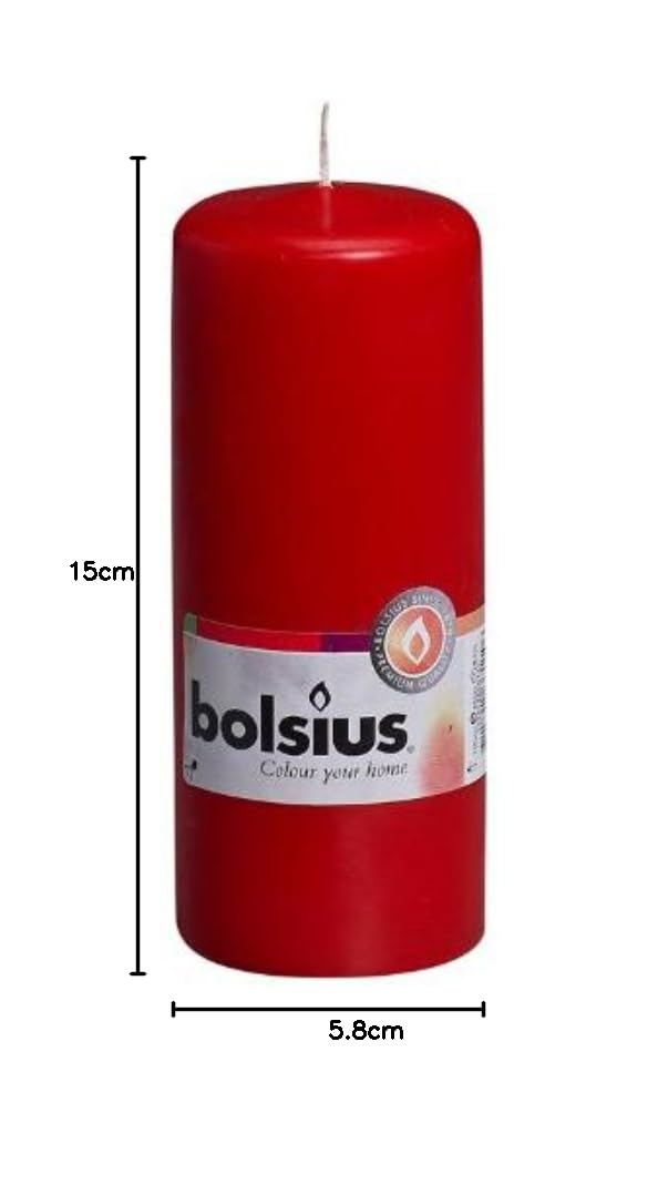 Bolsius Rustieke kaars 8cm rood bestellen - Albert Heijn