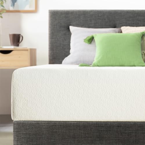 Best Price Mattress 10 inch King Mattress Bed-In-A-Box, Green Tea Memory Foam,White